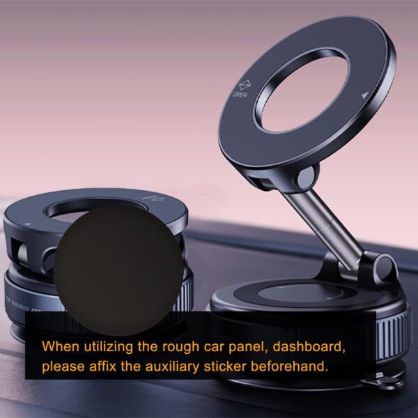Upgraded 360° Vacuum Magnetic Suction Car Phone Holder for Magsafe, Hands-Free Suction Cup Phone Mount for - Image 8