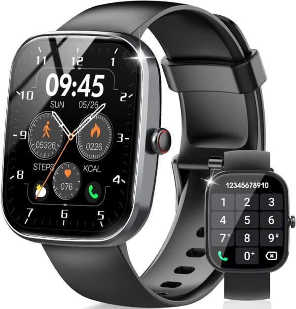 Smart Watch for Men Women Answer/Make Call, 1.91" Touch Smartwatch Heart Rate/Sleep/Steps Monitor, 110+ Sports Fitness Watch,
