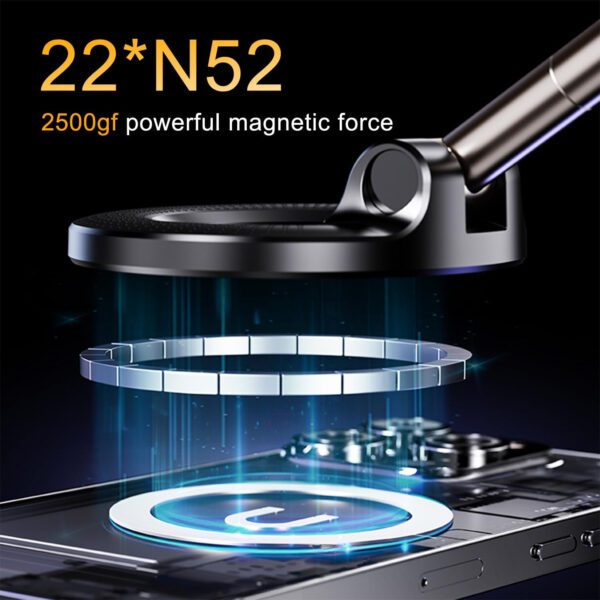 Upgraded 360° Vacuum Magnetic Suction Car Phone Holder for Magsafe, Hands-Free Suction Cup Phone Mount for - Image 4
