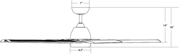 WAC Smart Fans Mocha XL Indoor and Outdoor 8-Blade Smart Home Ceiling Fan 66in Matte Black with 3000K LED Light Kit and Remote - Image 3