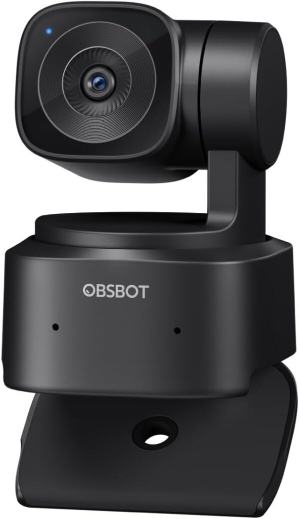 OBSBOT Tiny SE 1080P 100FPS Webcam for PC, AI Tracking PTZ Streaming Camera with 1/2.8" Sensor, Gesture Control, Dual ISO,