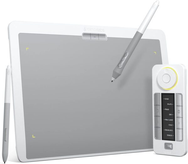 XENCELABS Drawing Tablet Bundle, Computer Graphic Tablets with 40 Customizable Quick Keys, 12" 8mm Ultrathin Pen Tablet with 2