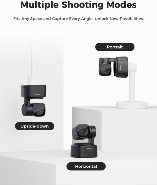OBSBOT Tiny SE 1080P 100FPS Webcam for PC, AI Tracking PTZ Streaming Camera with 1/2.8" Sensor, Gesture Control, Dual ISO, - Image 9