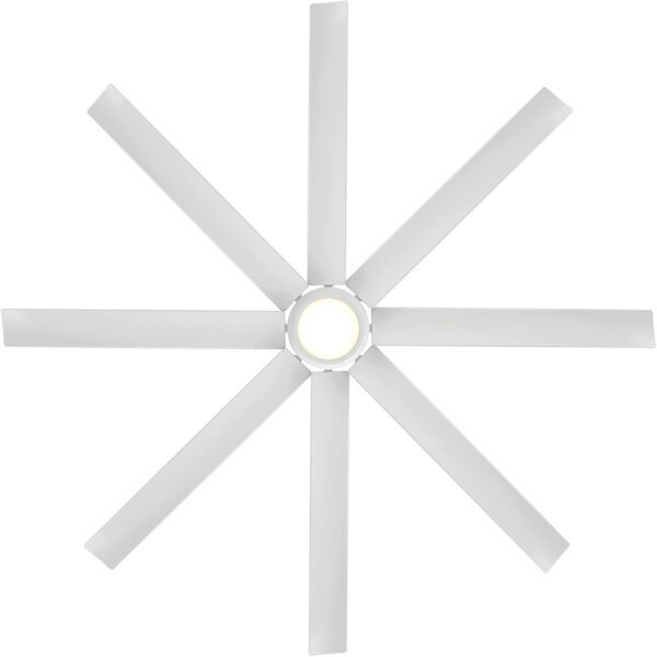WAC Smart Fans Mocha XL Indoor and Outdoor 8-Blade Smart Home Ceiling Fan 66in Matte Black with 3000K LED Light Kit and Remote - Image 15